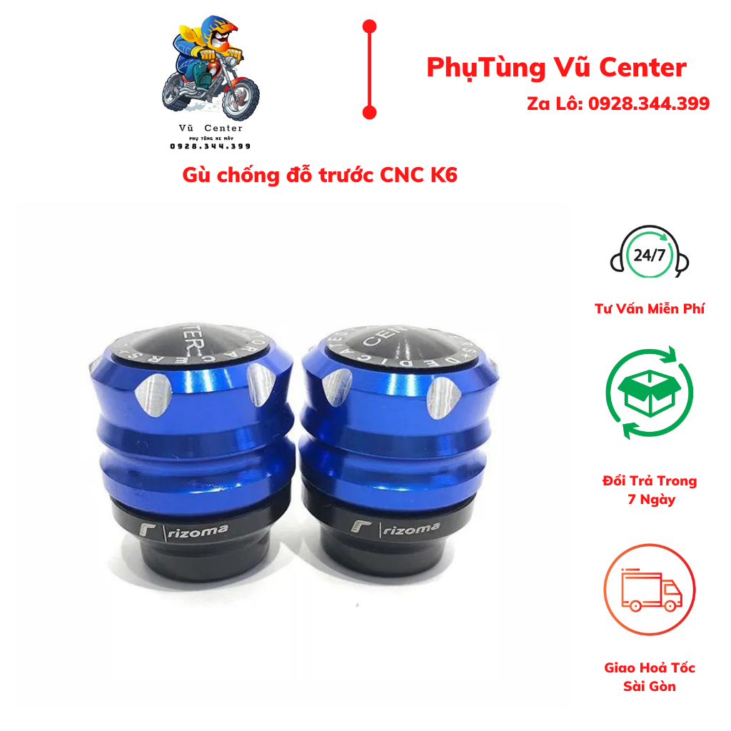 [HCM] [ Giá 1 cặp ] Gù chống đổ trước CNC có chụp mẫu K6