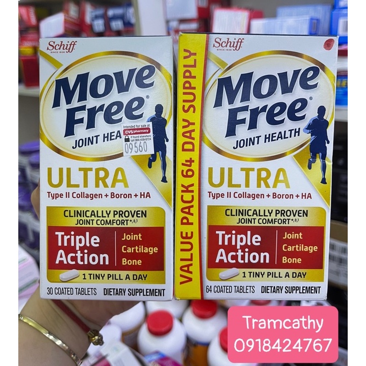 Glucosamine schiff move free ultra 75 viên, 30 viên