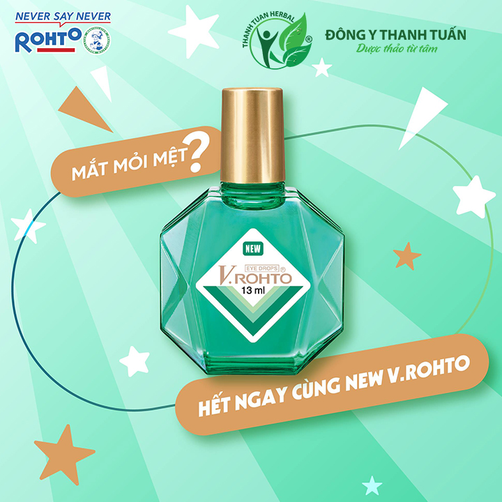 Nhỏ Mắt New V.Rohto 13ml - Cho Đôi Mắt Khỏe Đẹp