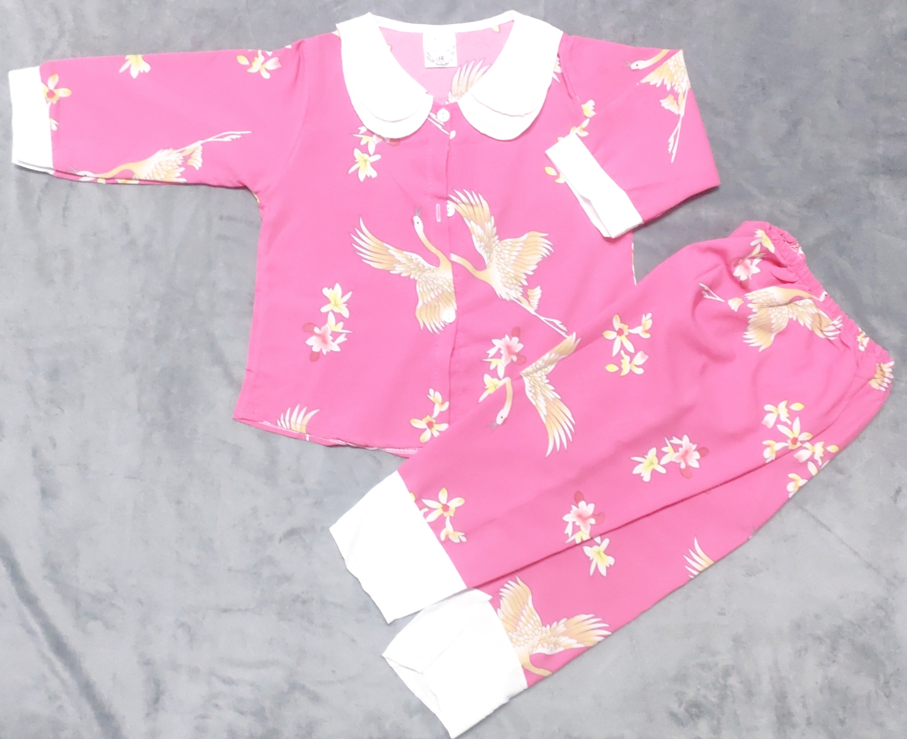 (3 bộ 3 màu  khác nhau) Combo 3 Bộ Tay Dài Cổ Sen Bé (6-10kg)