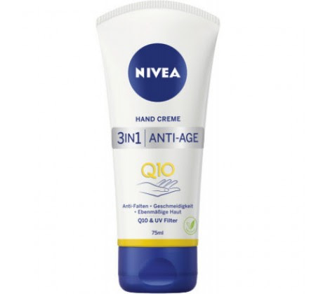 Kem dưỡng tay chống lão hoá nivea anti-age q10 3in1
