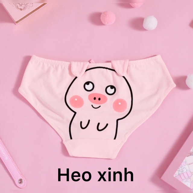 Lẻ Và Combo 3 Quần Lót Heo Hồng Dễ Thương 🐷