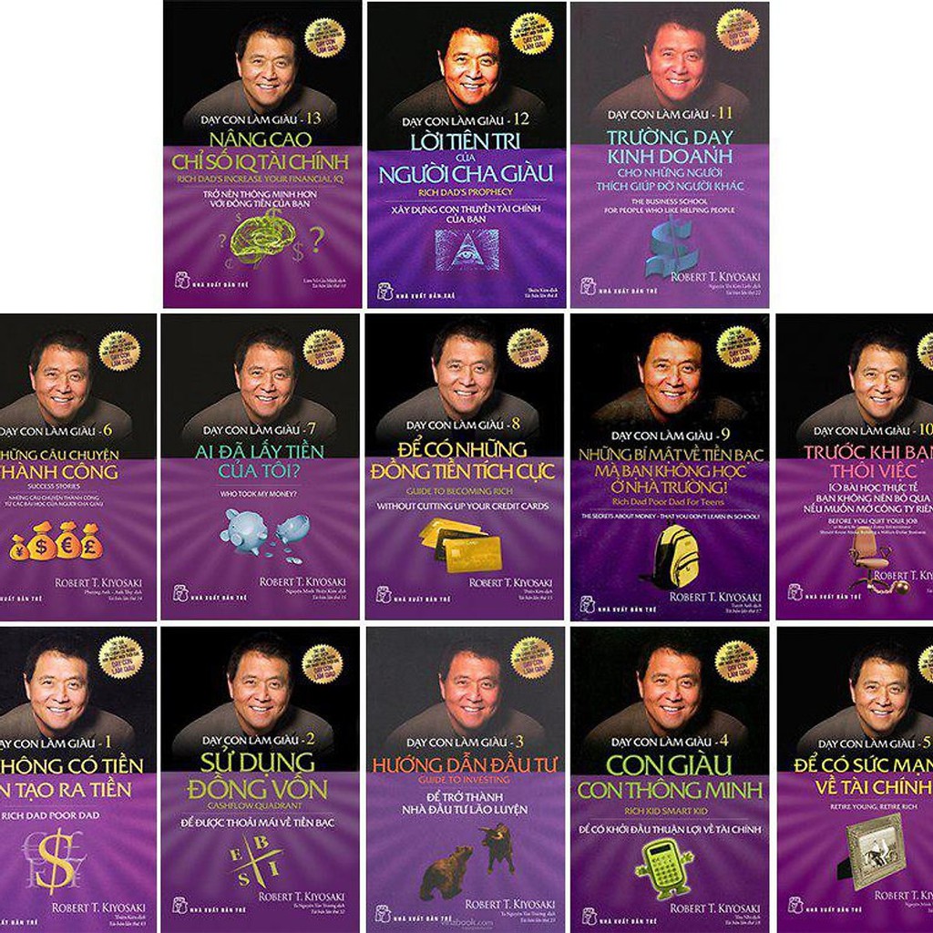 Combo Sách Bộ 13 Tập Dạy Con Làm Giàu - Robert T. Kiyosaki