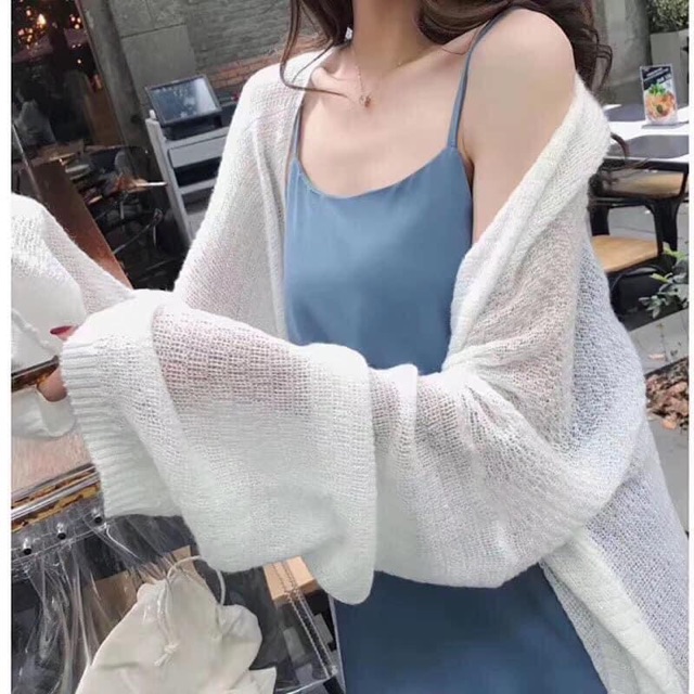 Áo Cadigan len mỏng phong cách Hàn Quốc AT09