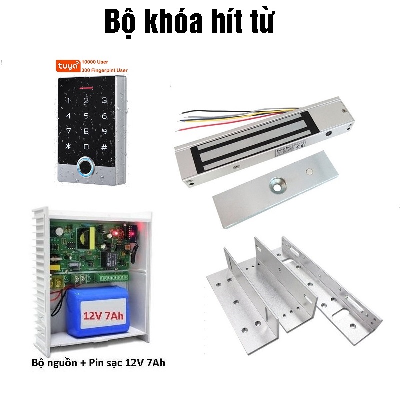 Khóa hít từ điện 12V loại 280kg 5 dây