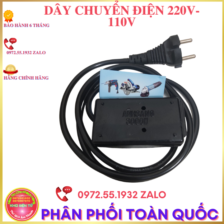 Dây đổi nguồn 220V sang 110