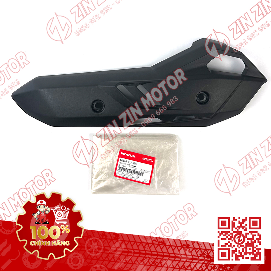Che pô, ốp pô ab 2020 2021, airblade 150, air blade 125 18318-k1f-v00 chính hãng honda - zzm