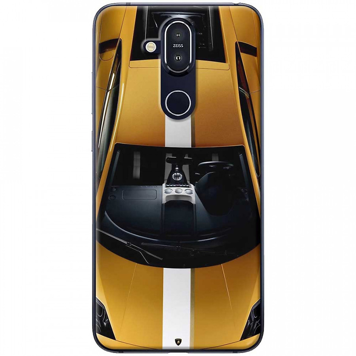 Ốp lưng dành cho Nokia 8.1 mẫu Xe hơi vàng