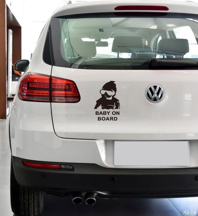 Tem Decal Trang Tri Xe Baby On Board [Màu Đen]
