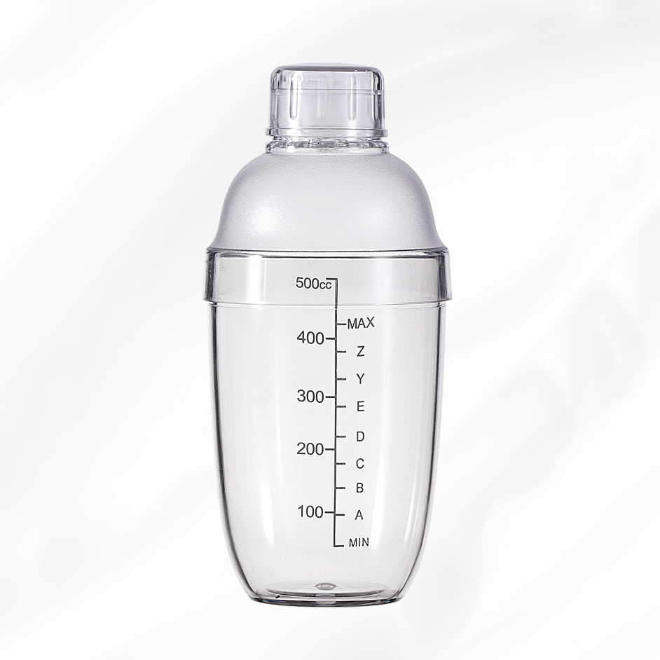 [FREESHIP MAX 15K][HCM]Bình Pha Dụng cụ pha chế Cocktail Shaker 530ML (Có Chia Vạch Đen)