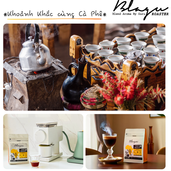 Cà Phê Blagu Hạt Đã Rang, Ethiopia W. Yirgacheffe - 100%Arabica - Light-Medium - 250g