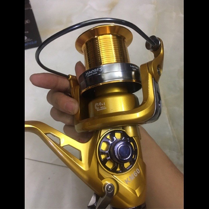 {} Máy Câu Cá Yumoshi KM60 máy cực khỏe  (cam kết đổi trả trong 2 tuần đầu)