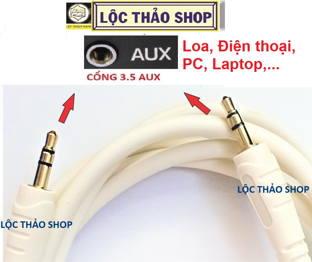 Cáp loa 2 đầu 3.5 dài 5M Cao cấp