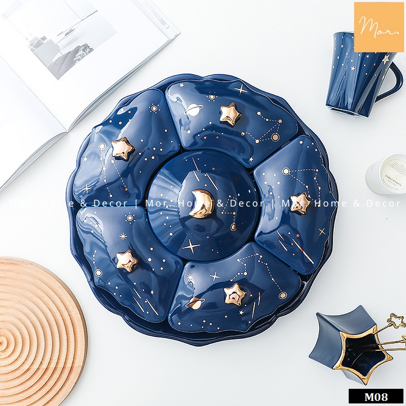 Khay mứt Tết sứ cao cấp  - M08