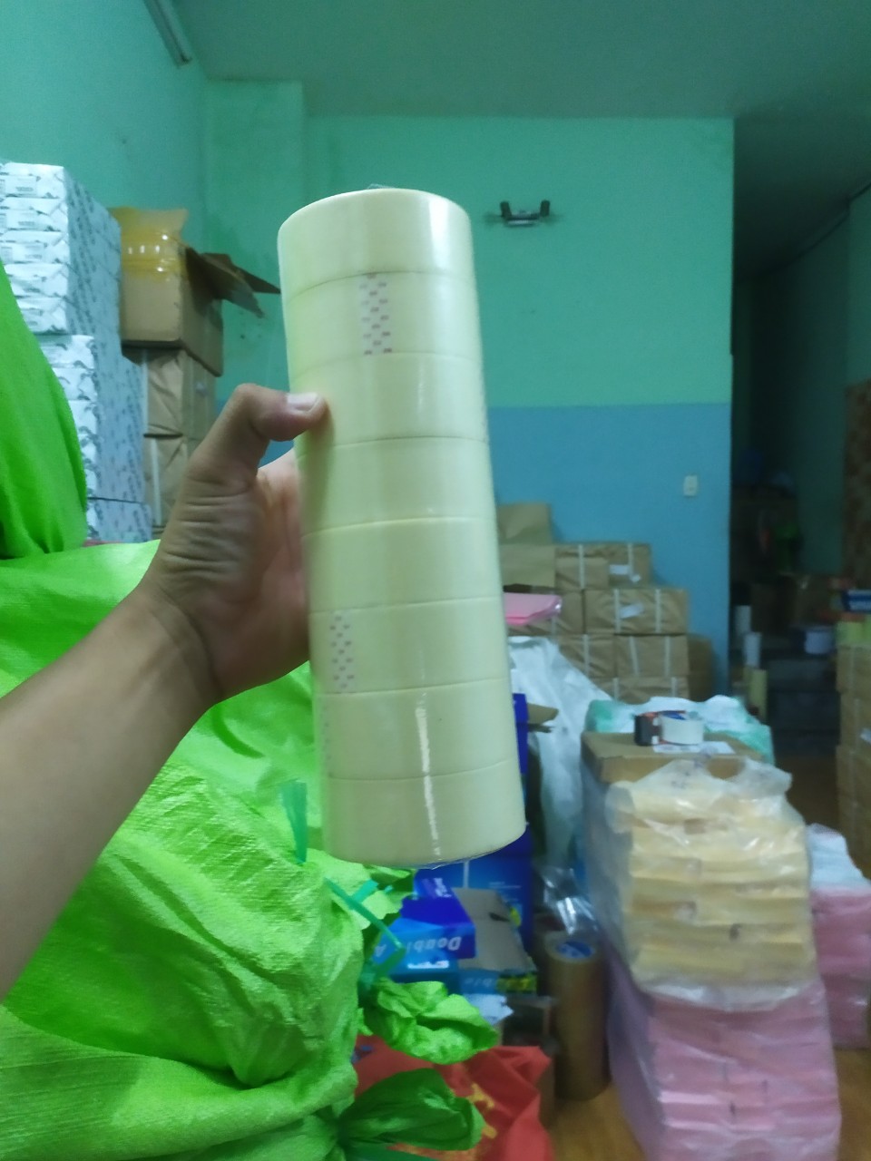 [HCM]Cây 6 Cuộn Băng Keo Giấy 5F