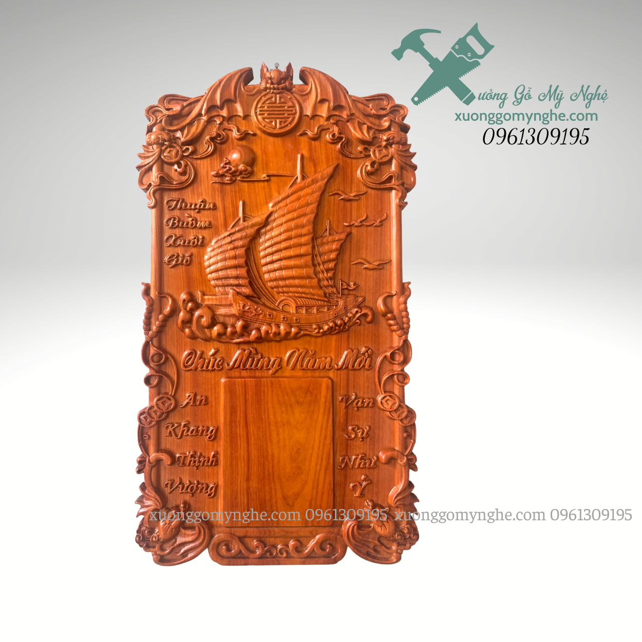 Đốc lịch treo tường gỗ hương