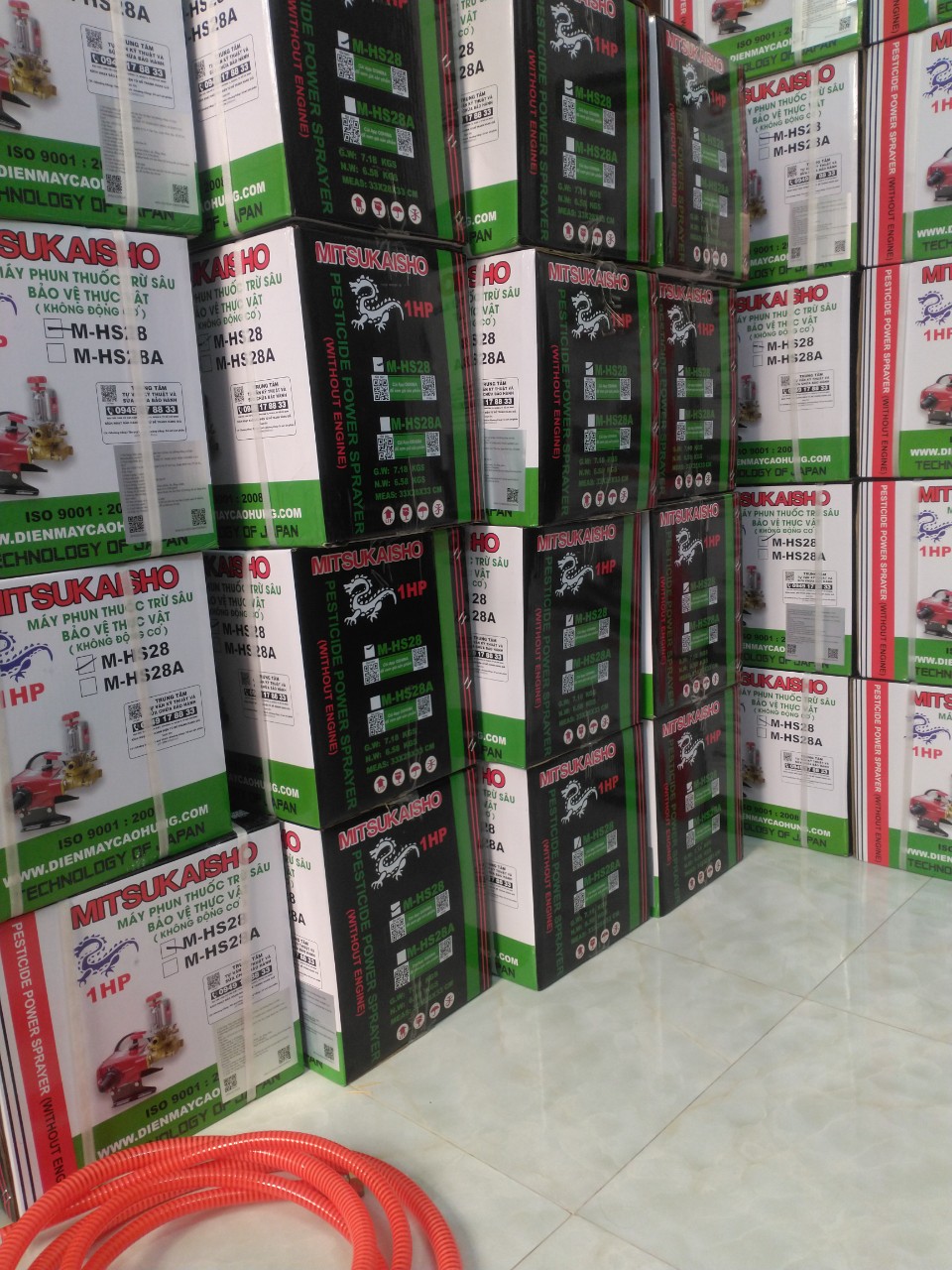 [HCM]Đầu Phun Xịt Áp Lực 1Hp Mitsukaisho M-HS28 ( xịt rửa xe, sân vườn, phun thuốc cây trồng...)