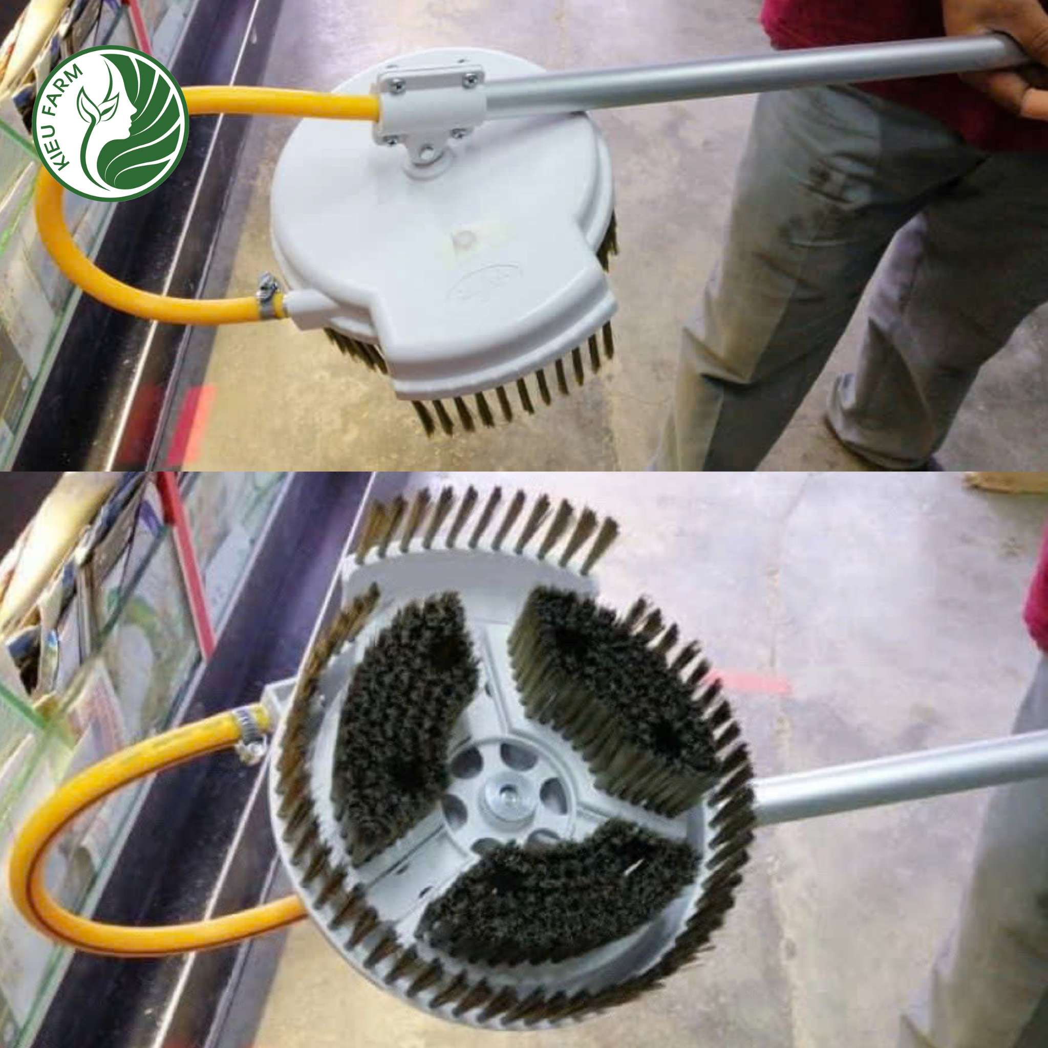 Chổi vệ sinh nhà màng 360 độ_KIEUFARM_Chất lượng cao, đảm bảo vệ sinh nhà màng hiệu quả