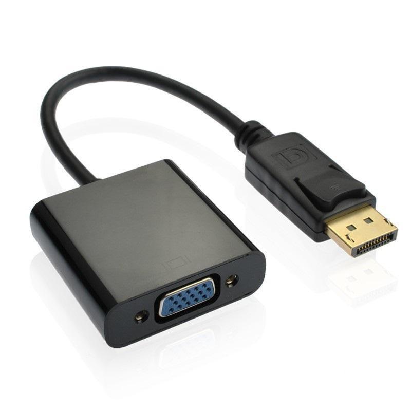 Cáp chuyển đổi Display Port ra VGA - Display Port to VGA - Cáp chuyển đổi từ máy tính, laptop ra màn hình TV, máy chiếu AB5