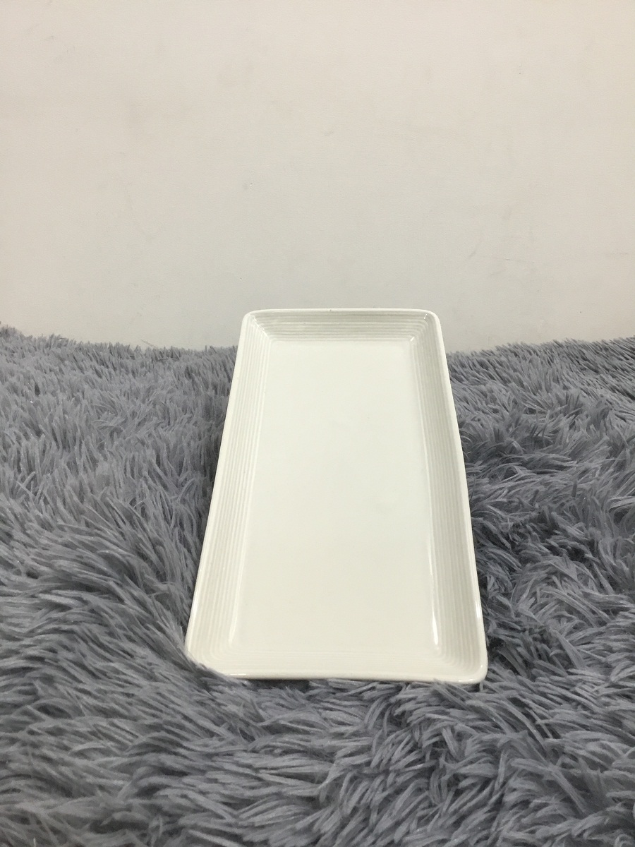 Rectangular Plate 25X12.5X2.5 cm - Dong Hwa Ceramics - High Quality Vietnamese Products