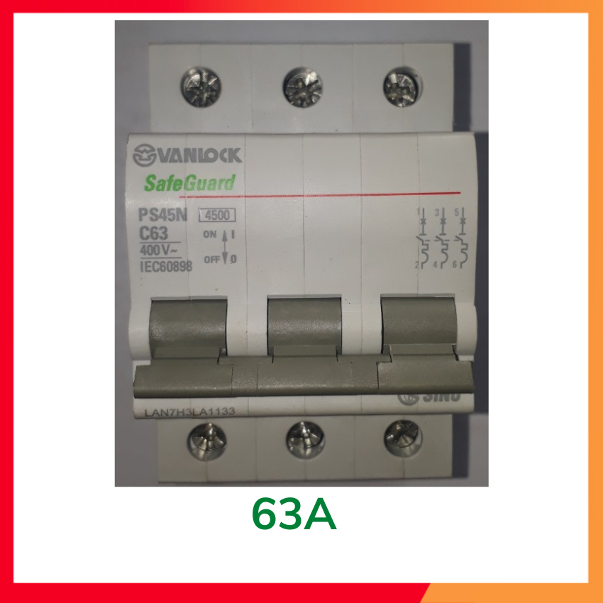 CB 3PHA (Aptomat) sino vanlock từ 20A tới 100A