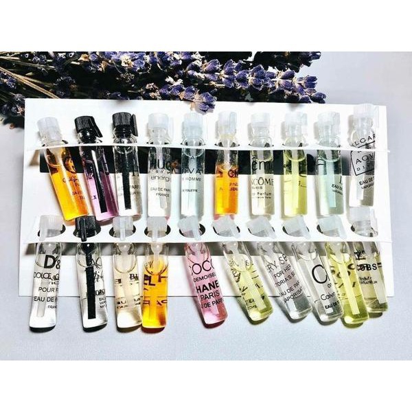 [2ml]  Test Nước hoa  Pháp - 20 mùi lựa chọn