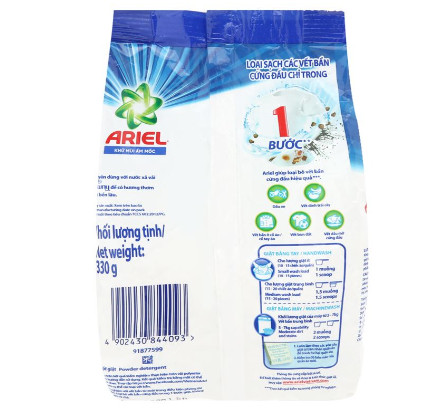 Bột giặt Ariel khử mùi ẩm mốc 330g