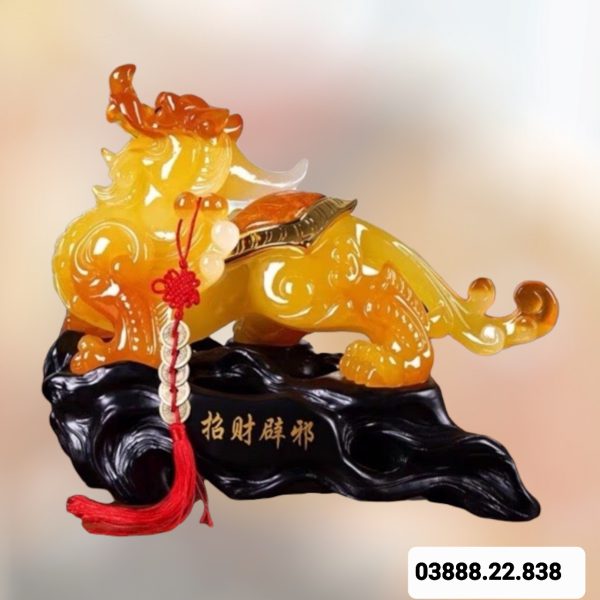 Cặp tỳ hưu phong thủy 2 màu vàng, xanh