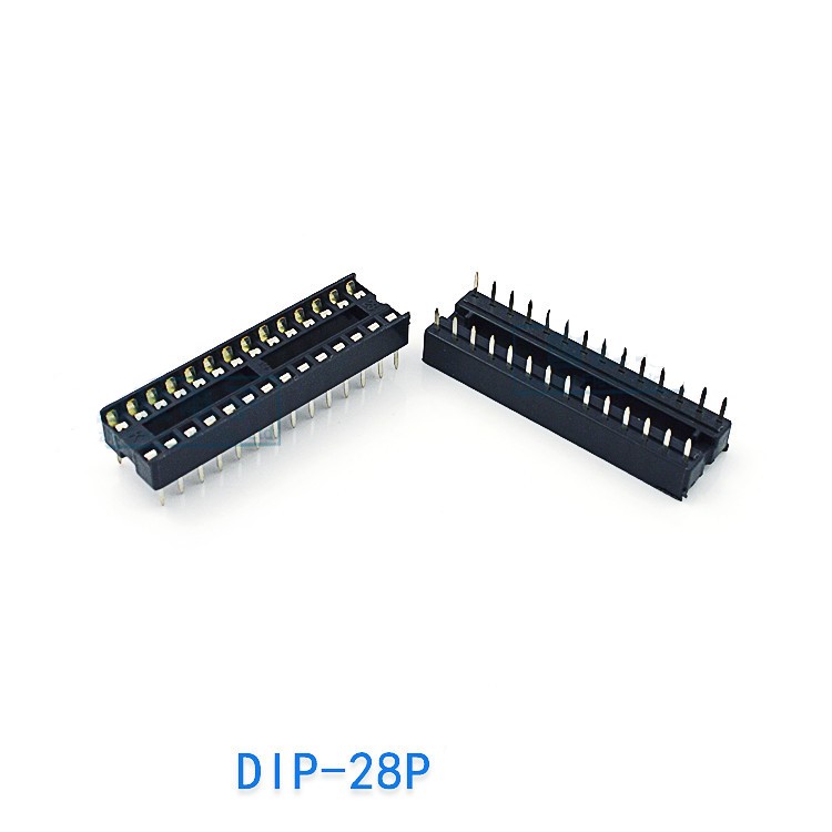 Đế ic dip 8 chân, 14 chân, 16 chân, 18 chân, 20 chân, 24 chân, 28 chân, 32 chân, 40 chân - đế cắm ic - cắm chip