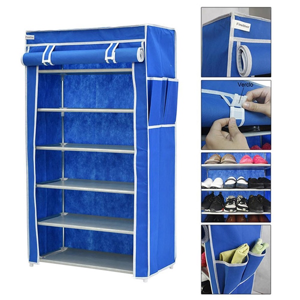 Tủ vải để giày 7 tâng 6 ngăn - kệ để giày dép gọn gàng - giá bỏ giày dép giá rẻ