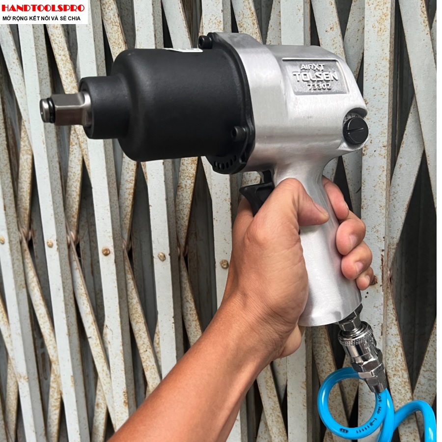 Máy mở bu lông ô tô ,xe máy siêu mạnh 1/2 inch 2 búa 1000n.m tolsen 73302