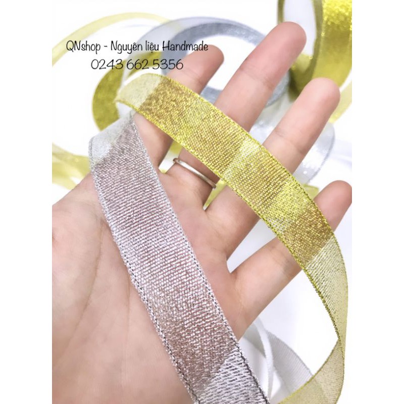 Cuộn ruybang kim tuyến dài 22m