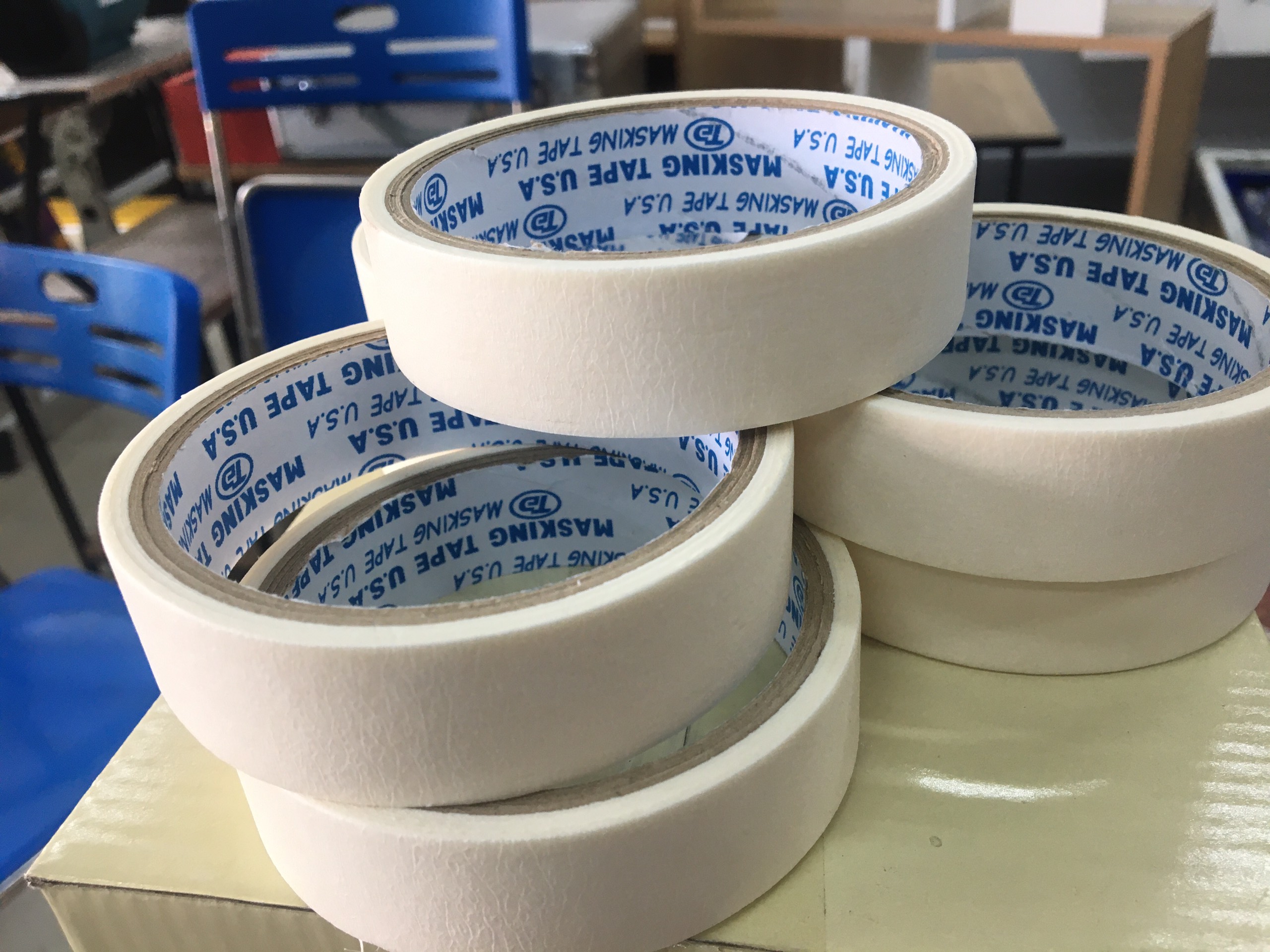 Băng keo giấy 1p5/ 2p/ 2p5 / 5p số lượng cuồn lẻ