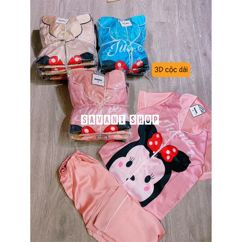 [MẪU MỚI] BỘ MẶC NHÀ PIJAMA LỤA SATIN CAO CẤP [ ẢNH + VIDEO .T.H.Ậ.T. ]