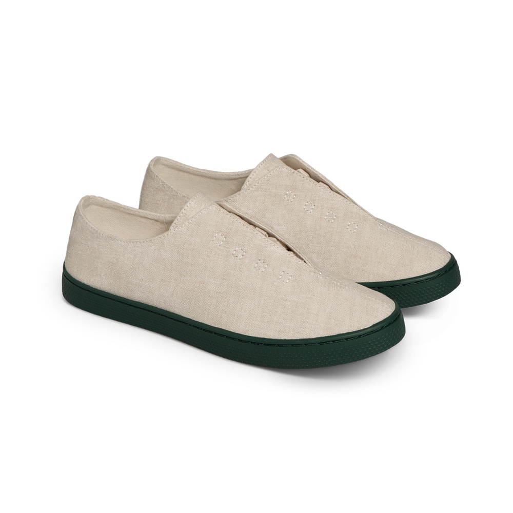 Giày Một vải linen Tùng có dây