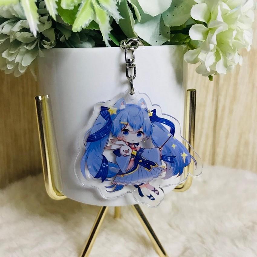 ( Mica trong ) Móc khóa Hatsune Miku quà tặng xinh xắn dễ thương anime chibi