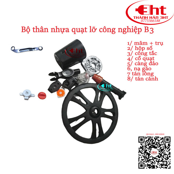 BỘ THÂN QUẠT LỠ CN B3 - CAO 80CM