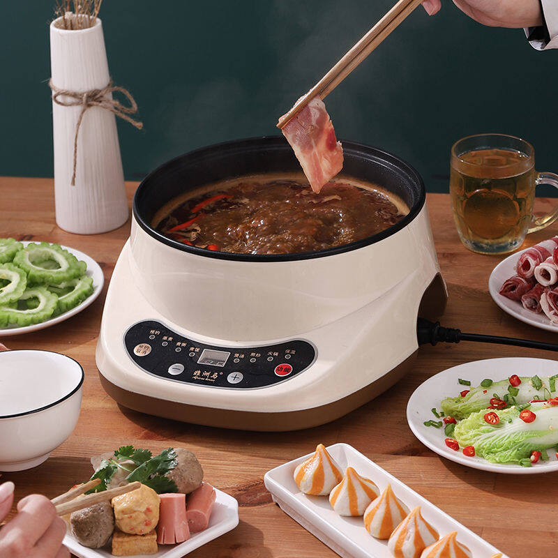 TAIDU mini multi-function electric pot Multi-function electric pan Household electric pan Small electric pan Non-stick pan multi-function electric hot pot
