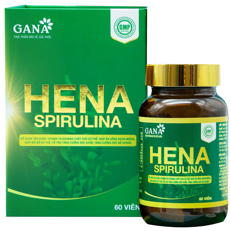 Hena Spirulina, hỗ trợ tăng cường sức khoẻ, tăng cường sức đề kháng