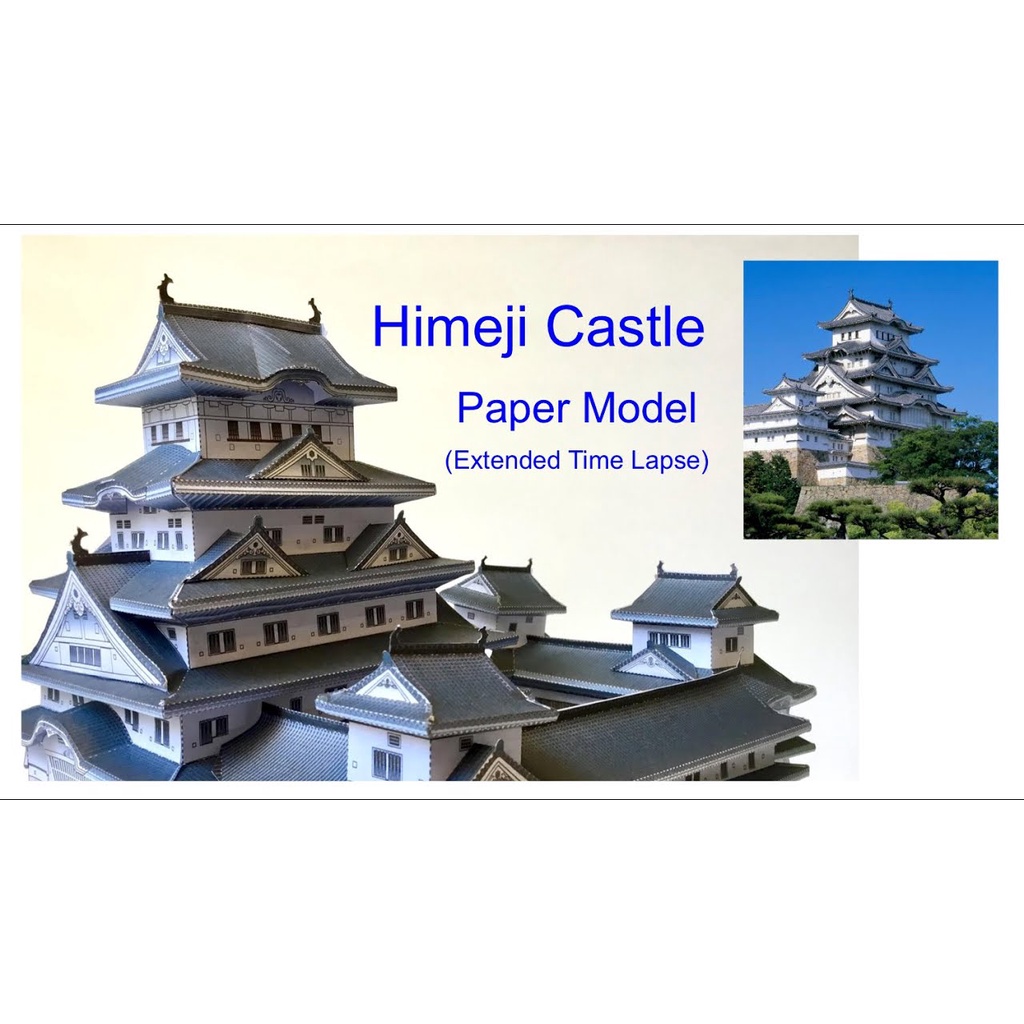 Mô hình giấy 3D kiến trúc lâu đài Himeji