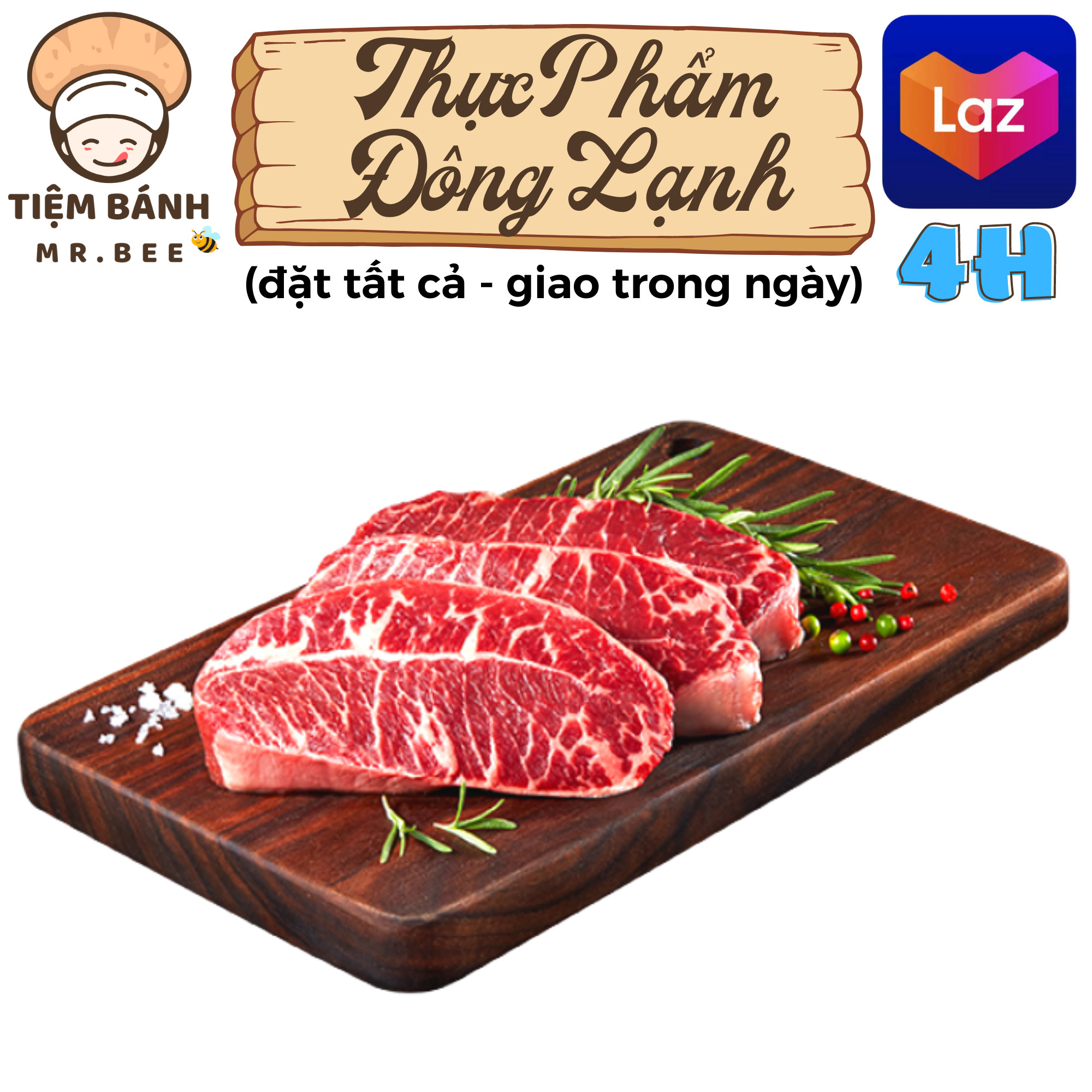 [Chỉ giao HCM] – Lõi nạc vai Bò Mỹ Beefsteak – 1kg