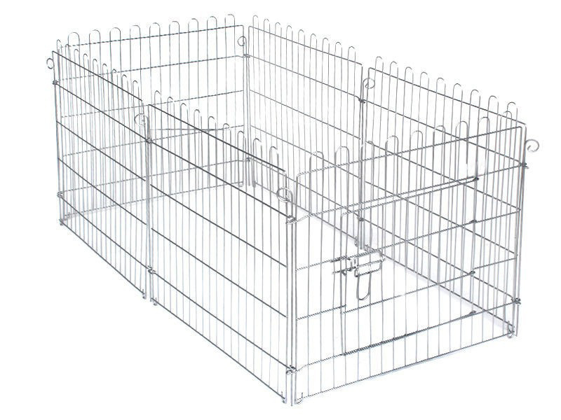 Hàng rào quây cho chó 6 tấm 60x60 và 80x90 cm gấp gọn sơn tĩnh điện