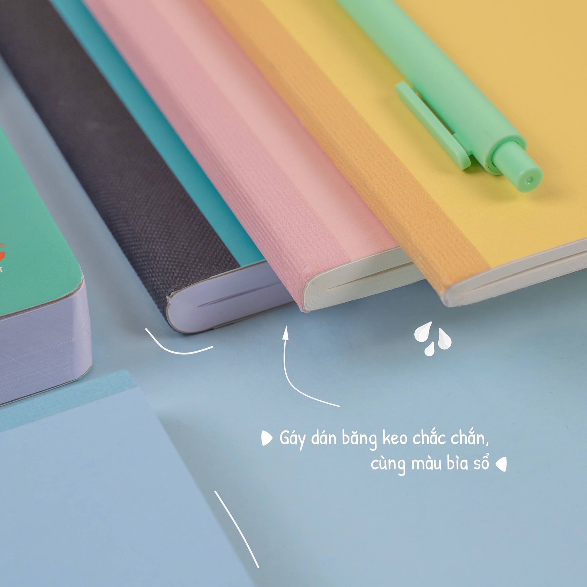 Vở kẻ ngang KLONG LINED B5 120 trang may dán dáy MS 841