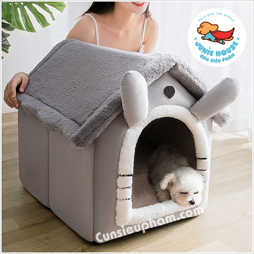 Nhà nệm bông siêu êm ái cho chó mèo