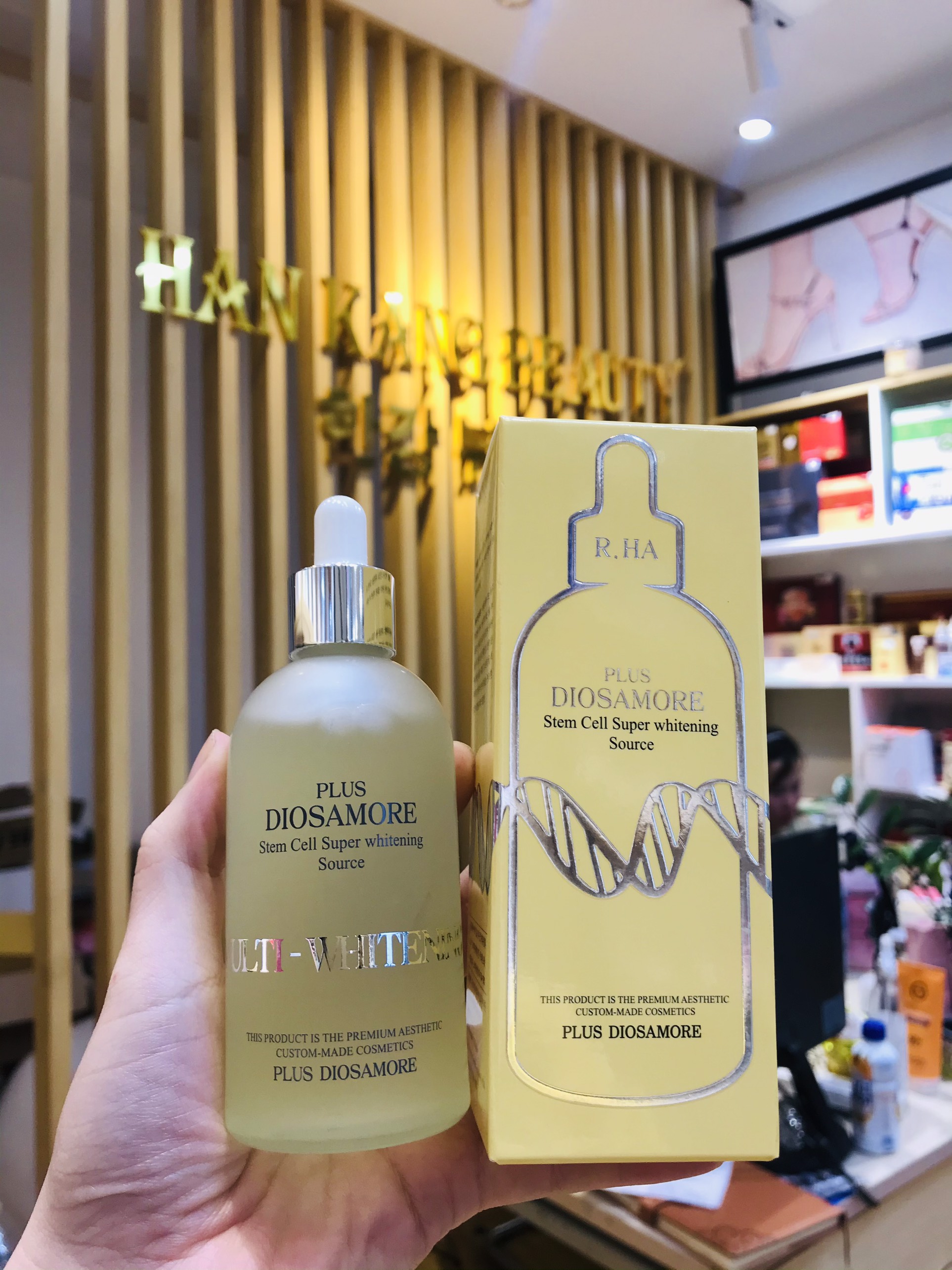 Tế Bào Gốc dưỡng trắng, phục hồi da Plus Laksmira Diosamore Cell Super Whitening Source