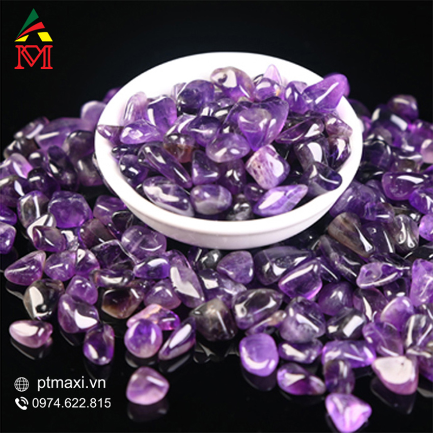 100g Đá Vụn Thạch Anh Tím