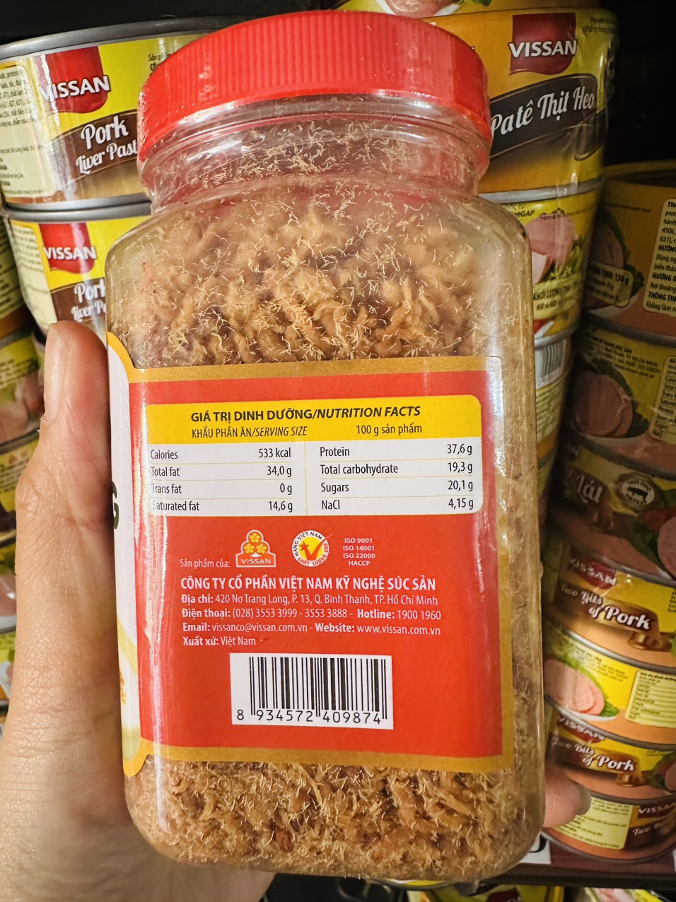 Chà bông giòn 180g Vissan