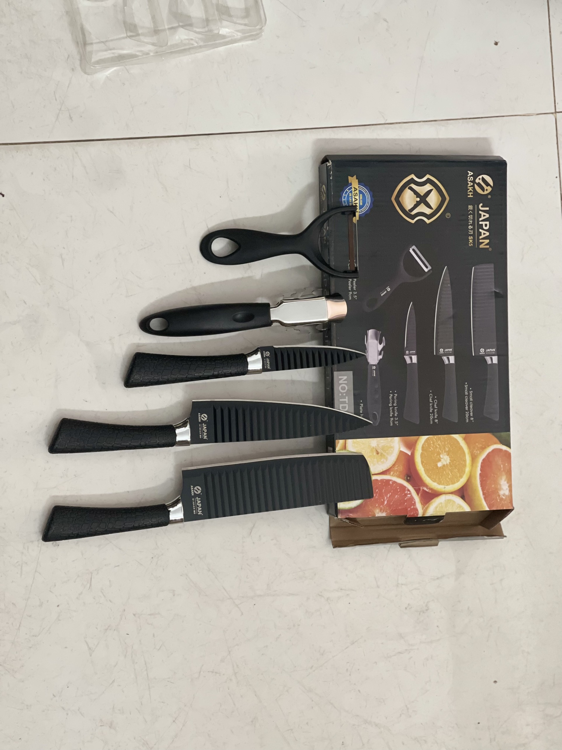Bộ dao 6 món cao cấp công nghệ Nhật