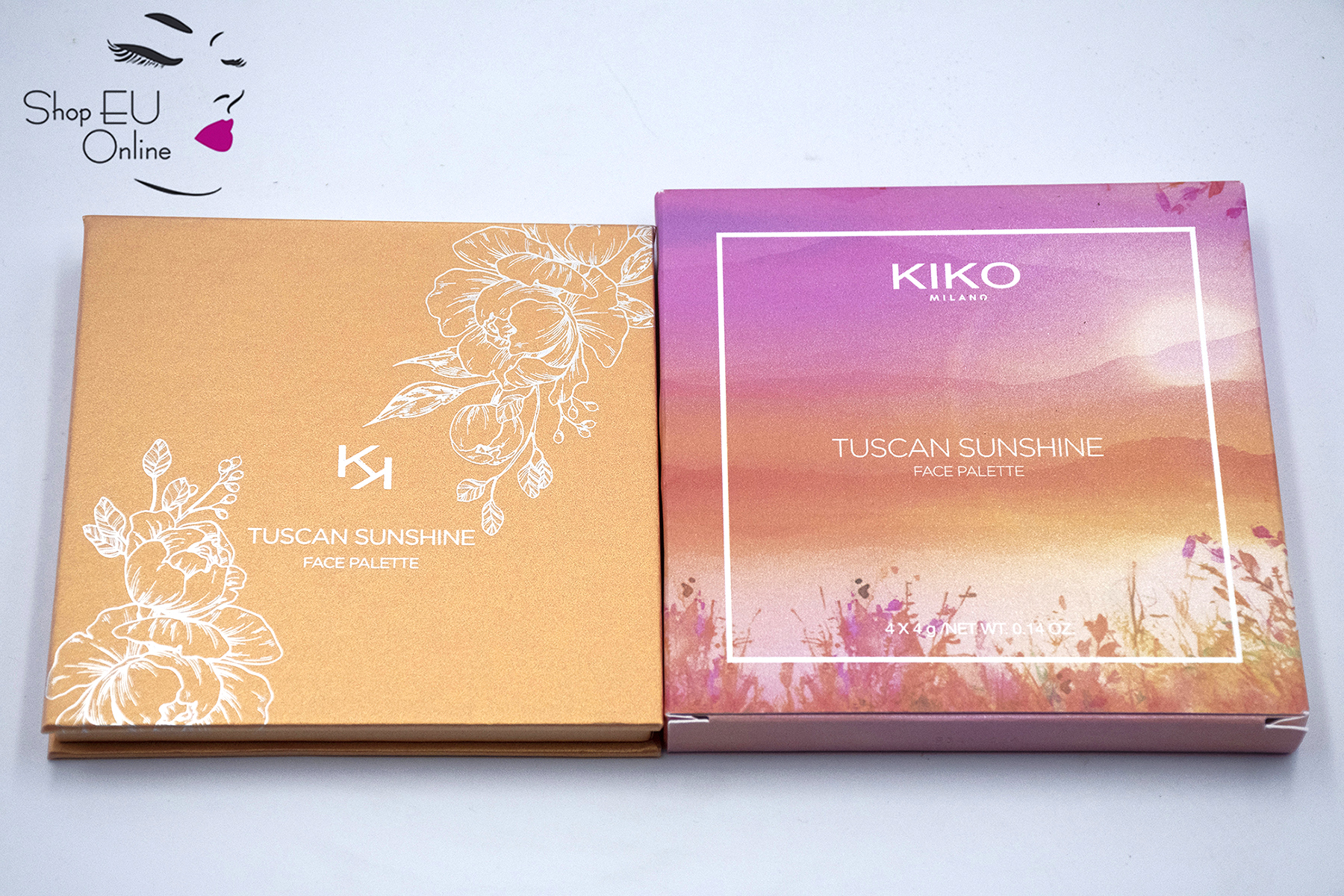 Bảng phấn má & highlight Kiko - TUSCAN SUNSHINE FACE PALETTE