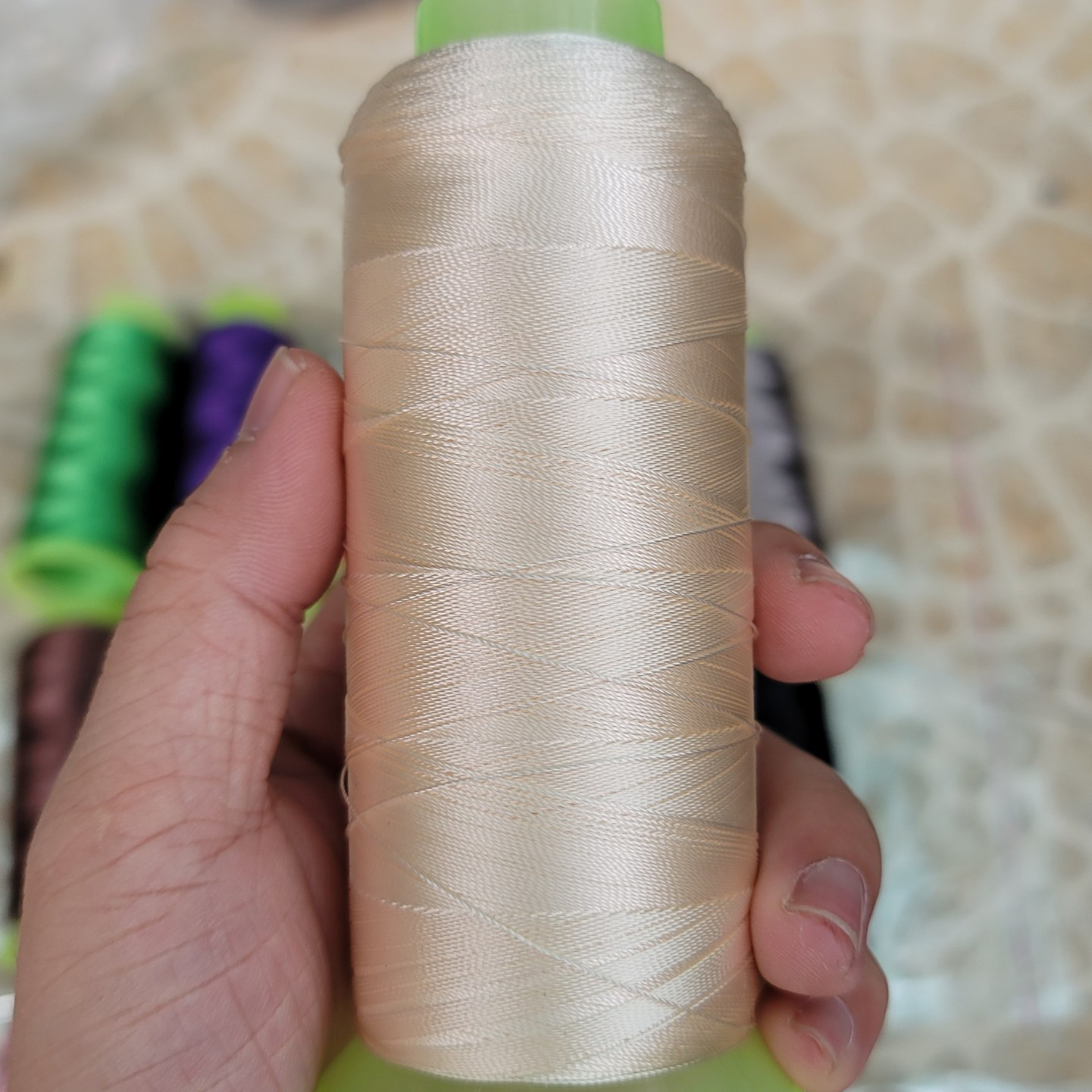 Chỉ nylon 210D/3 làm handmade